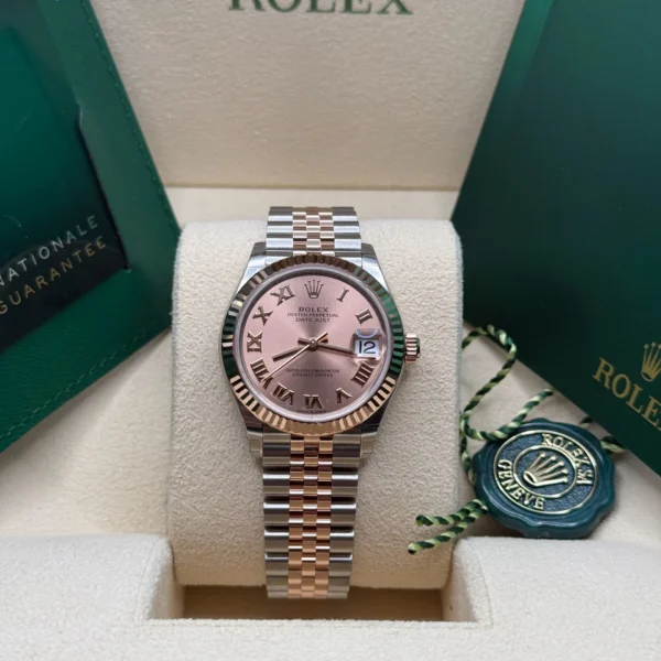 RLX Datejust m278271-0005/0006 Rose 31mm Dial Oyster Bracelet Watch