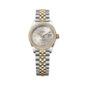 RLX Lady-Datejust 31mm 279383RBR Silver Roman Dial Yellow Rolesor Oyster Bracelet