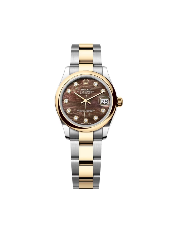 RLX Datejust m278243-0023/0024 31mm Black Mother-of-Pearl Dial Yellow Rolesor Oyster Watch