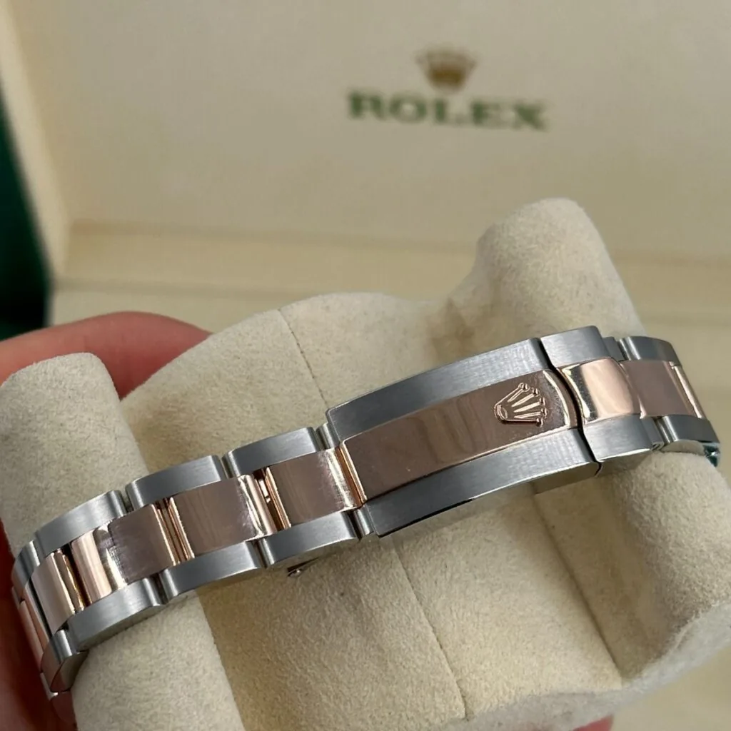 RLX Datejust m278381-0027/0028 Chocolate Diamond 31mm Dial Diamond-Set Bezel and Oyster Bracelet Watch
