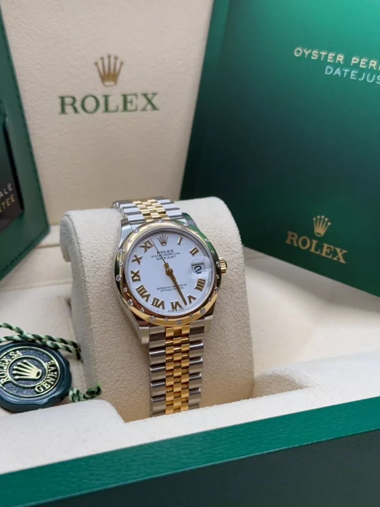 RLX Datejust m278343-0001/0002 White Dial Yellow Rolesor Oyster Watch