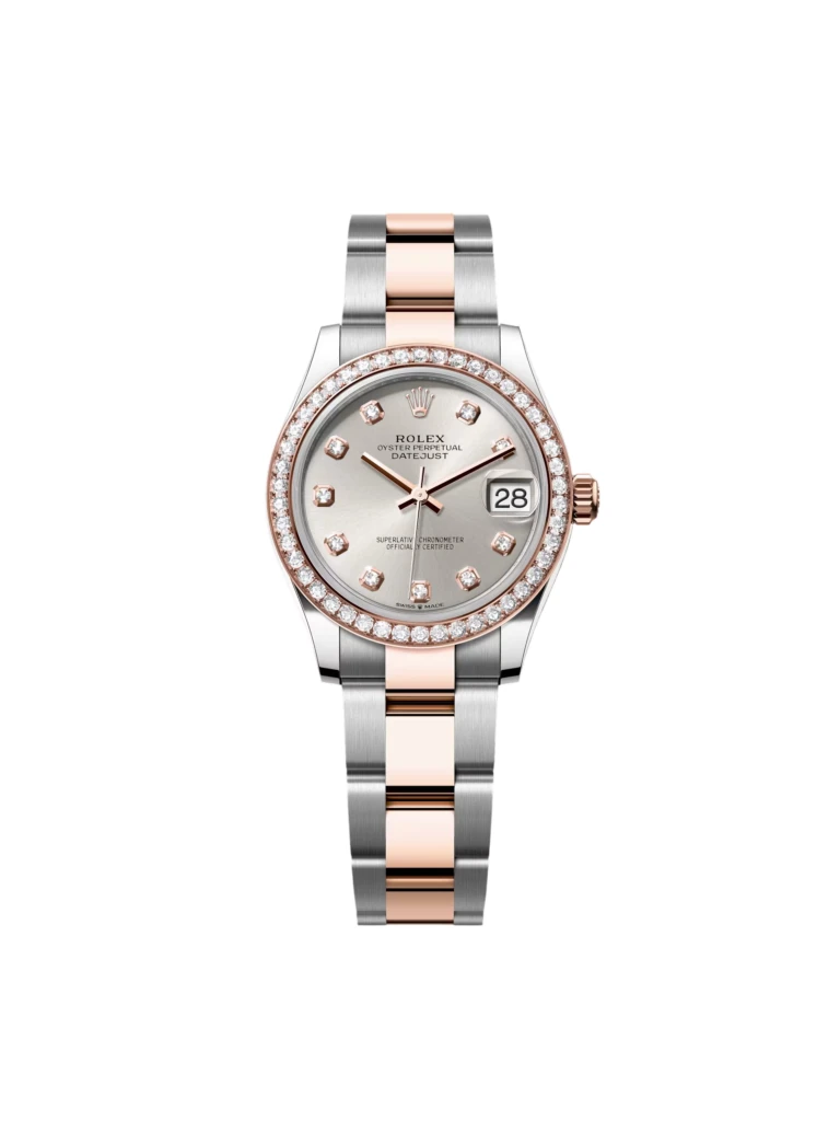 RLX Datejust m278381-0015/0016 Silver Diamond Dial Diamond-Set Bezel 31mm