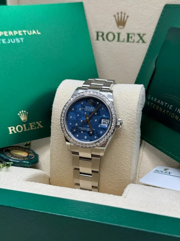 RLX Datejust m278384RBR-0039/0040 Azzurro Blue 31mm Dial Oyster Watch