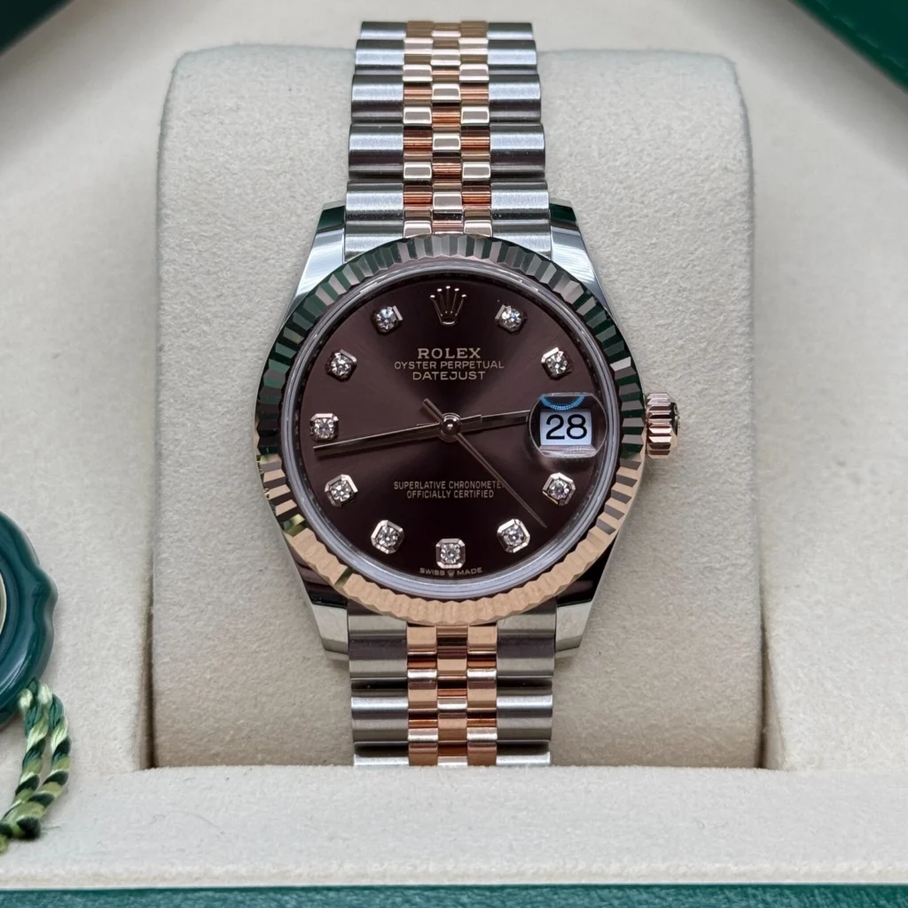 RLX Datejust m278271-0027/0028 Chocolate 31mm Dial Oyster Bracelet Watch