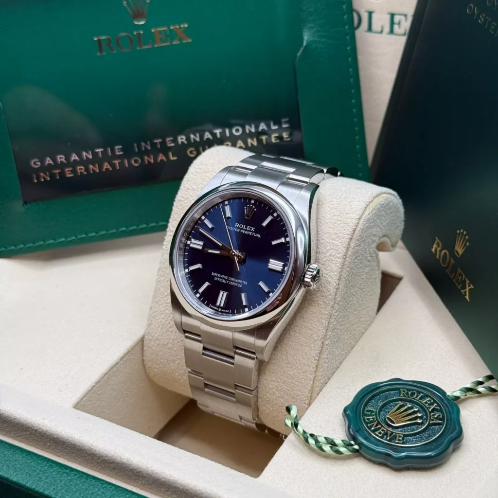 RLX Oyster Perpetual 36mm 126000-0015 Blue Dial Stainless Steel Oyster Bracelet