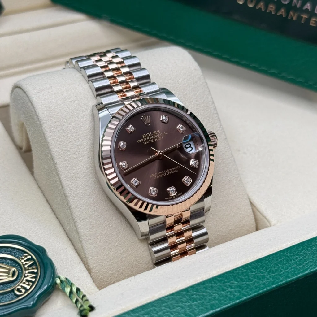 RLX Datejust m278271-0027/0028 Chocolate 31mm Dial Oyster Bracelet Watch