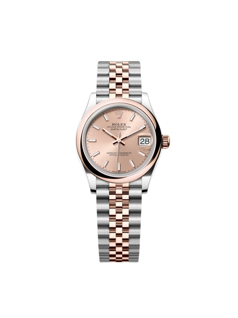 RLX Datejust m278241-0009/0010 Rose 31mm Dial Oyster Bracelet Watch
