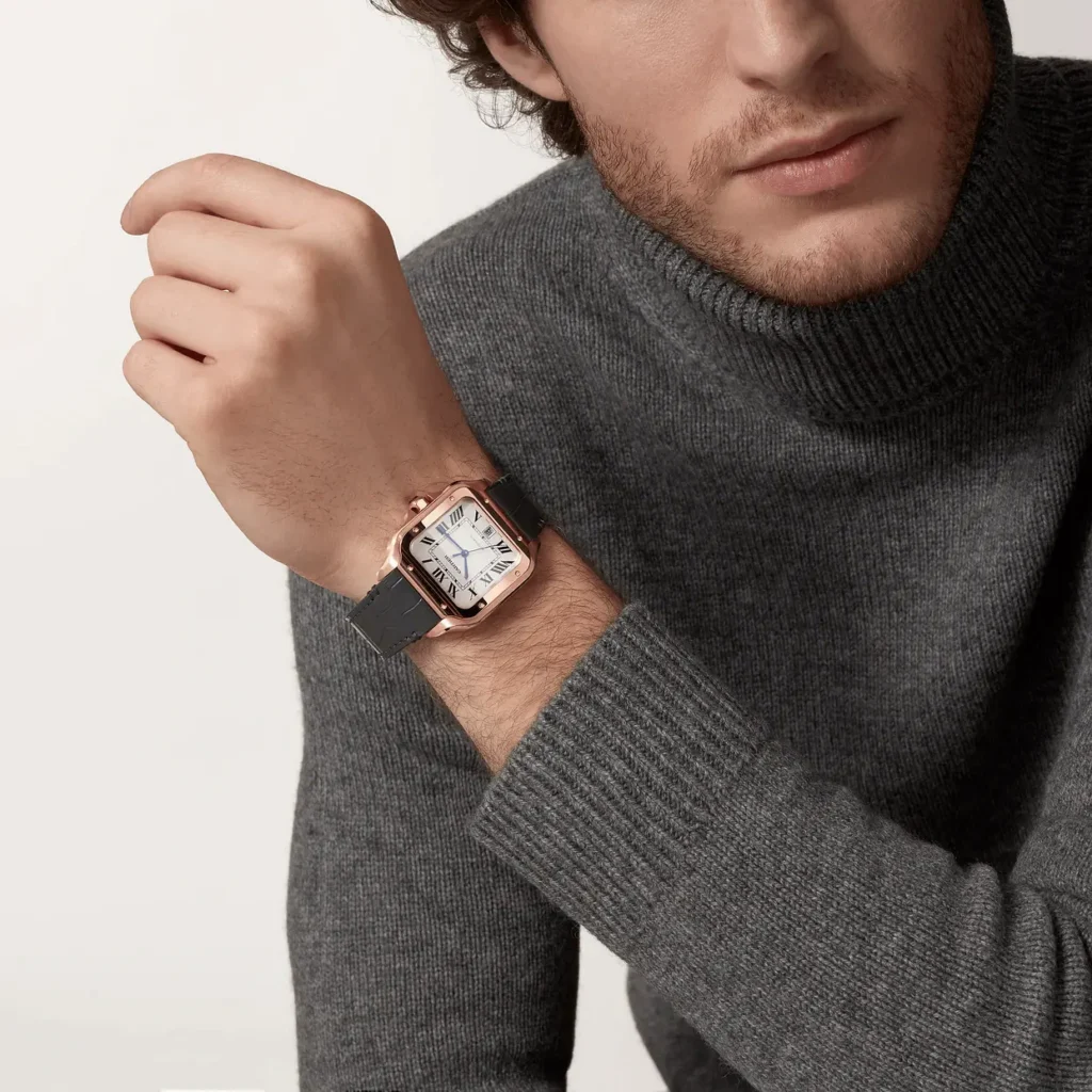Cartier Santos Large Model Rose Gold WGSA0019 - United Luxury