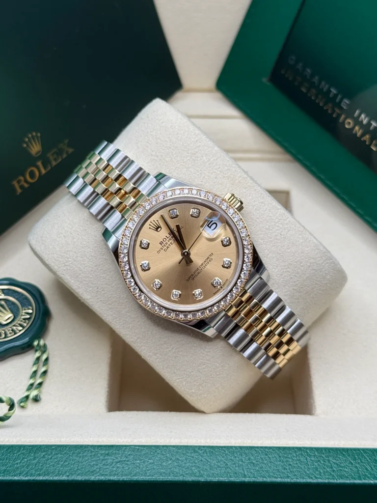 RLX Datejust m278383-0025/0026 31mm Champagne Dial Oyster Bracelet