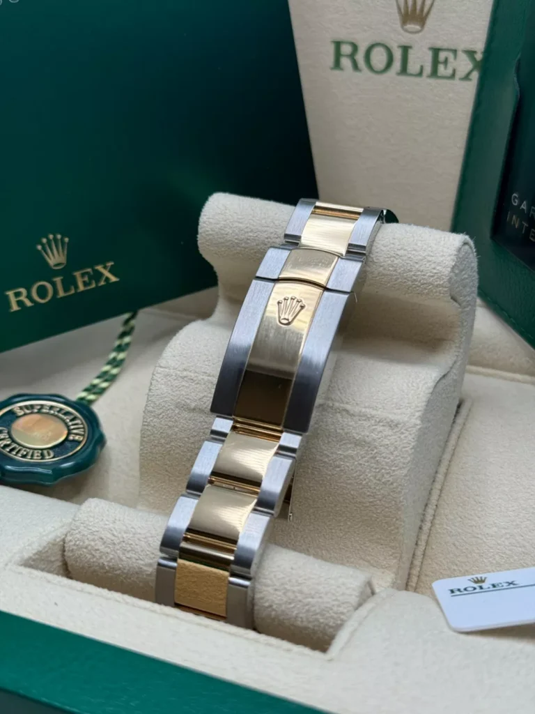 RLX Datejust 41mm 126303 White Index Oyster Steel and Yellow Gold Mens Watch