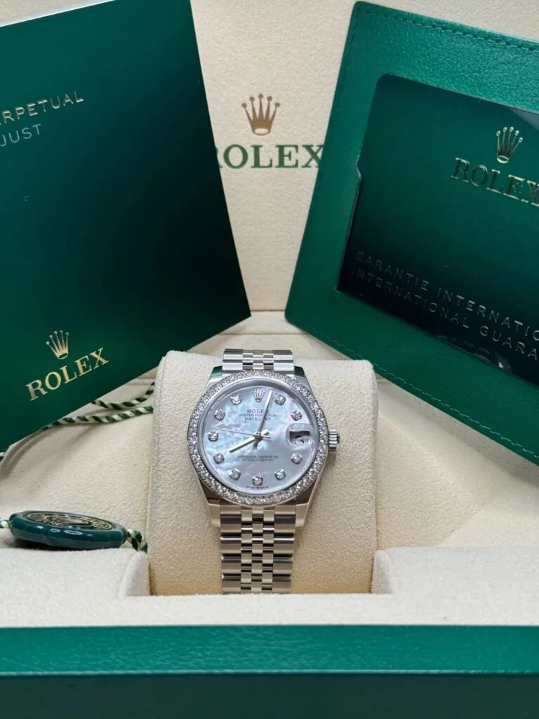 RLX Datejust m278384RBR-0007/0008 Mother-of-Pearl 31mm Dial Oyster Watch