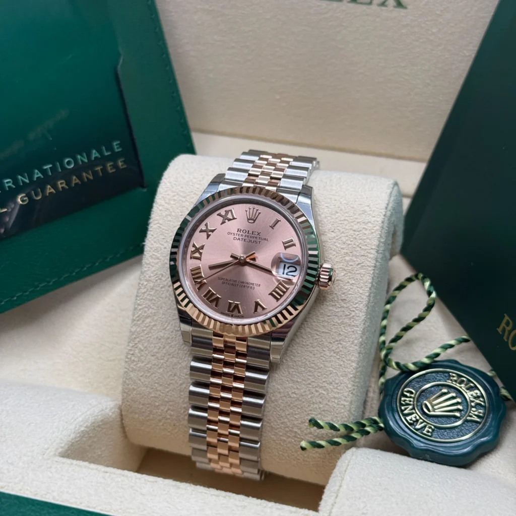 RLX Datejust m278271-0005/0006 Rose 31mm Dial Oyster Bracelet Watch