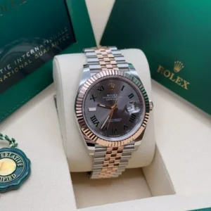 RLX Datejust 41mm 126331 Oyster Band Steel and Everose Gold Men’s Watch