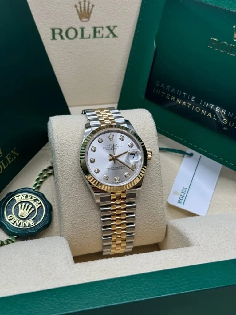 RLX Datejust m278273-0019/0020 31mm Silver Dial Stainless Steel and Yellow Gold Oyster Watch