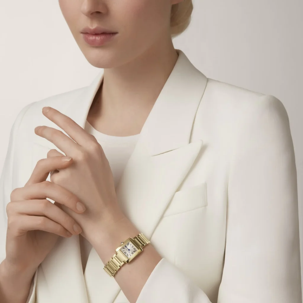 Cartier Tank Francaise Watch Small Model Yellow Gold WGTA0114 - United Luxury