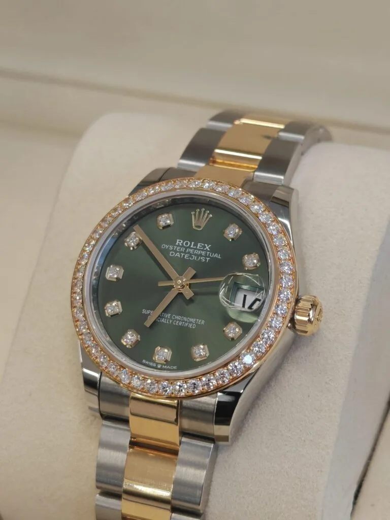 RLX Datejust m278383RBR-0029/0030 31mm Olive Green Dial Oyster Bracelet