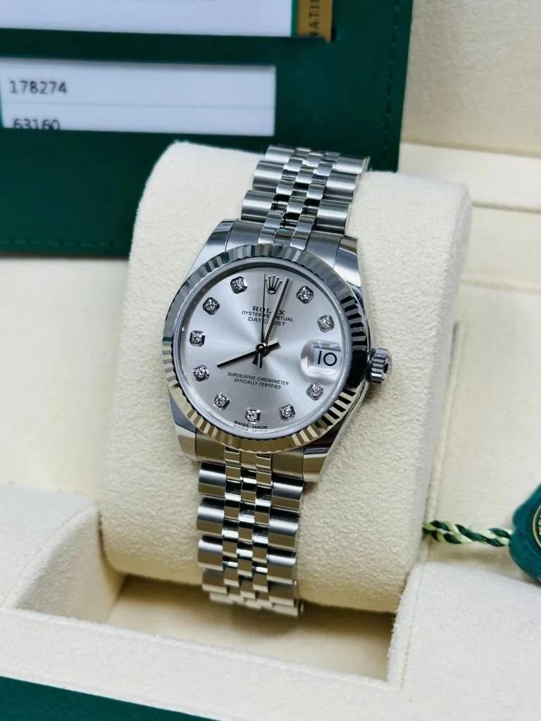 RLX Datejust m278274-0029/0030 Silver 31mm Dial Oyster Watch