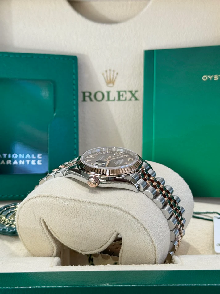RLX Datejust m278271-0019/0020 Aubergine 31mm Dial Oyster Bracelet Watch
