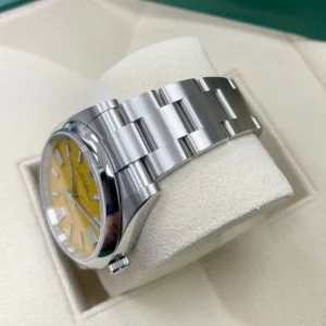 RLX Oyster Perpetual 36mm 126000-0004 Yellow Dial Stainless Steel Oyster Bracelet