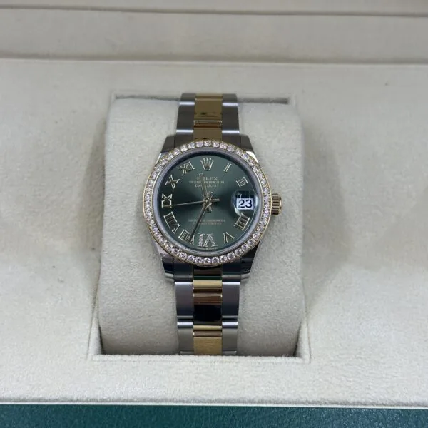 RLX Datejust m278383RBR-0015/0016 31mm Olive Green Dial Oyster Bracelet