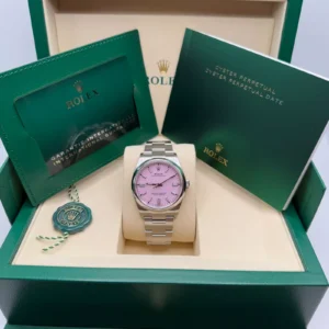 RLX Oyster Perpetual 36mm 126000-0008 Candy Pink Dial Oyster Stainless Steel