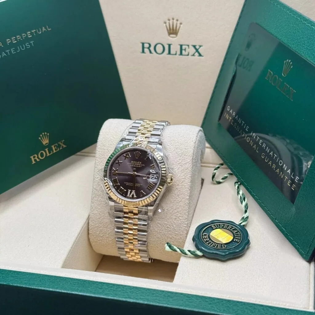RLX Datejust m278273-0017/0018 31mm Dark Grey Dial Stainless Steel and Yellow Gold Oyster Watch