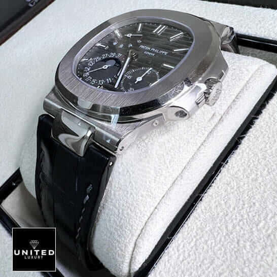 Patek Philippe Nautilus Moon Phase Replica 4 Patek Philippe Nautilus Moon Phase Steel Case Replica in the box