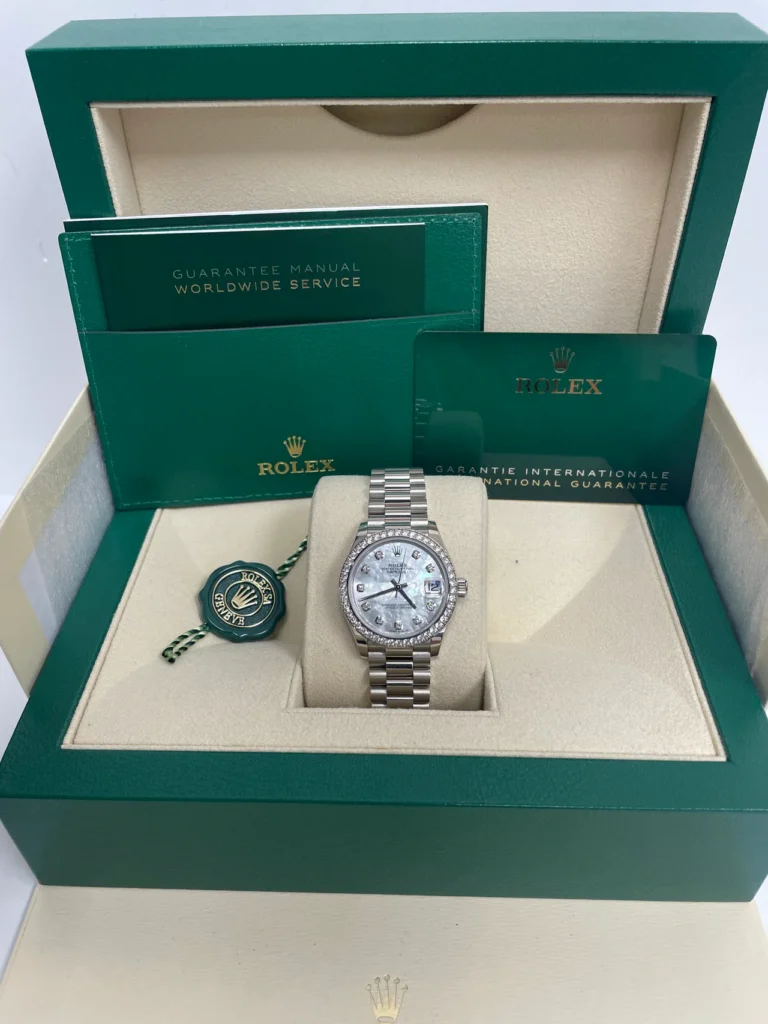 RLX Datejust m278289RBR-0005 31mm Datejust Diamond Bezel MOP Dial