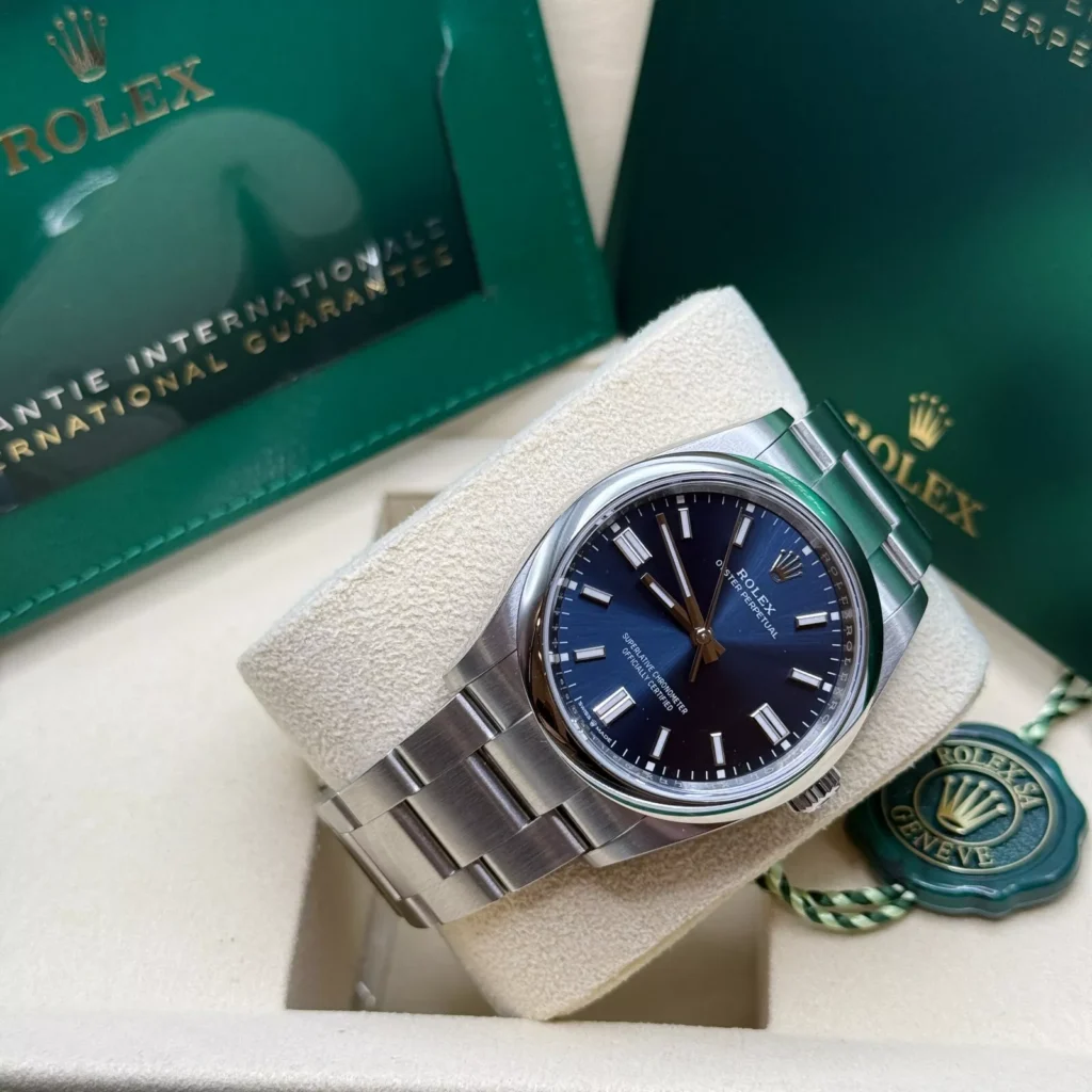 RLX Oyster Perpetual 36mm 126000-0015 Blue Dial Stainless Steel Oyster Bracelet