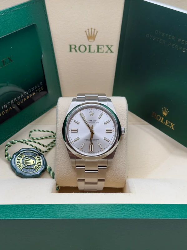 RLX Oyster Perpetual 36mm 126000-0001 Silver Dial Oyster Bracelet
