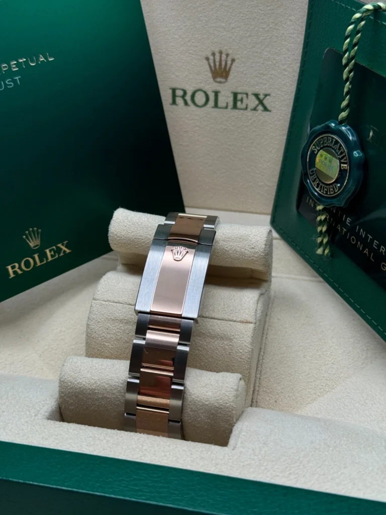 RLX Datejust 41mm 126331 Sundust Index Oyster Steel and Everose Gold Watch