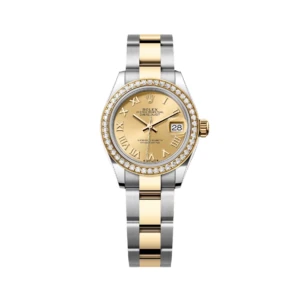 RLX Lady-Datejust 31mm 279383RBR Champagne Roman Dial Yellow Rolesor Oyster Bracelet